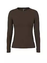 PIECES | T-shirt à manches longues PCRUKA | Marron