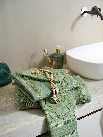 PIP STUDIO | Serviette JASMIN JACQUARD 55x100cm Vert