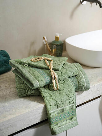 PIP STUDIO | Gant de toilette JASMIN JACQUARD 16x22cm Vert