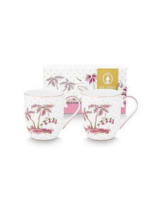 PIP STUDIO | Set de 2 petits mugs à anse 145 ml JOLIE DOTS Or/Rose