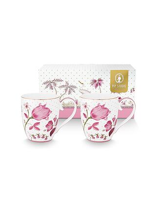 PIP STUDIO | Set de 2 mugs à anse XLarge 450ml JOLIE Tulip Pink