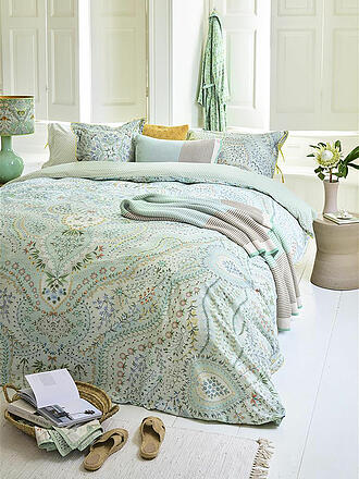 PIP STUDIO | Parure de lit en percale ALFOMBRA 70x90cm / 140x200cm Bleu clair