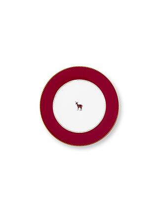 PIP STUDIO | Assiette à dessert 17cm LOVE BIRDS Rouge foncé