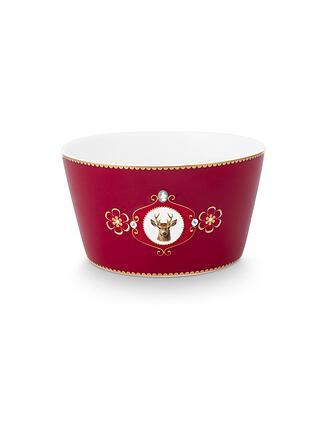 PIP STUDIO | Schale 15cm LOVE BIRDS MEDALLION Rouge foncé