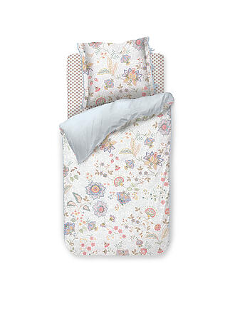 PIP STUDIO | Percale Linge de lit MUMBAI MORNING 70x90cm/140x200cm Bleu clair