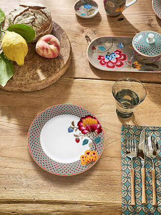 PIP STUDIO | Assiette plate 26,5cm BLOOMING TALES Kaki
