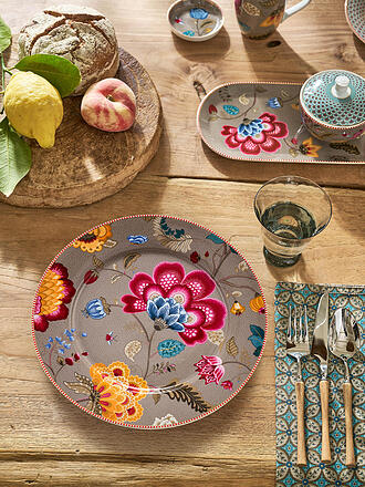 PIP STUDIO | Assiette de présentation 32cm BLOOMING TALES Fantasy Khaki