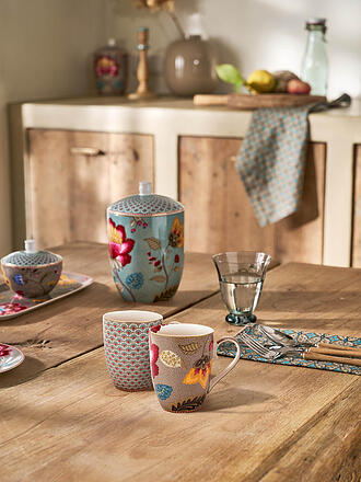 PIP STUDIO | Ensemble de 2 tasses à anse 350 ml Large BLOOMING TALES Fantasy Kaki