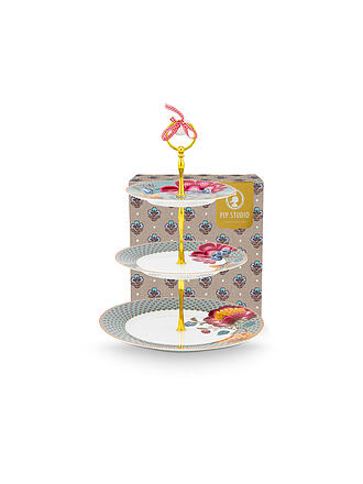PIP STUDIO | Présentoir à 3 étages BLOOMING TALES Fantasy Blue