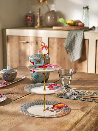PIP STUDIO | Présentoir à 3 étages BLOOMING TALES Fantasy Blue