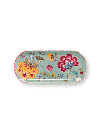 PIP STUDIO | Plat grand 33x15,5cm BLOOMING TALES Fantasy Blue