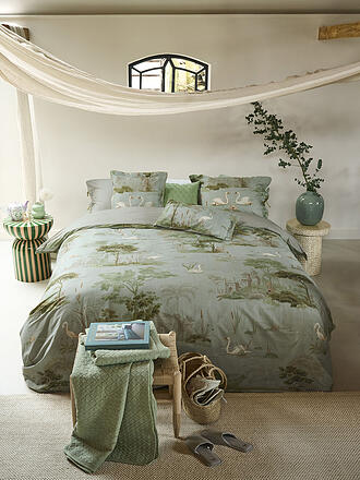 PIP STUDIO | Parure de lit en percale DARJEELING DAYS 70x90cm/140x200cm Vert