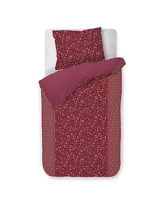 PIP STUDIO | Parure de lit en percale FLORA BANGALORE 70x90cm/140x200cm Rose foncé