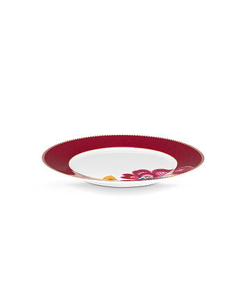 PIP STUDIO | Assiette à déjeuner BLOOMING TALES 21cm Fantasy Rouge Foncé