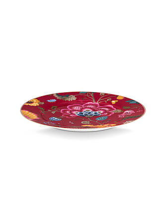 PIP STUDIO | Plat de présentation BLOOMING TALES 32cm Fantasy Rouge Foncé