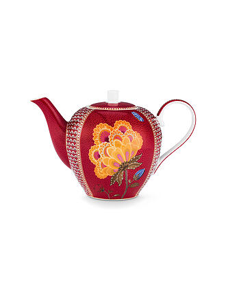 PIP STUDIO | Théière BLOOMING TALES 1600ml Fantasy Rouge Foncé