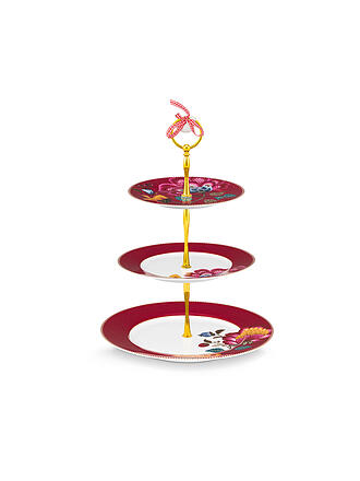 PIP STUDIO | Etagère 3 étages BLOOMING TALES 21cm Fantasy Rouge Foncé