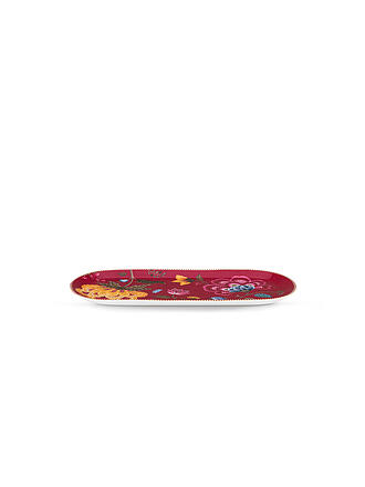 PIP STUDIO | Plat Grand BLOOMING TALES 33x15,5cm Fantasy Rouge Foncé