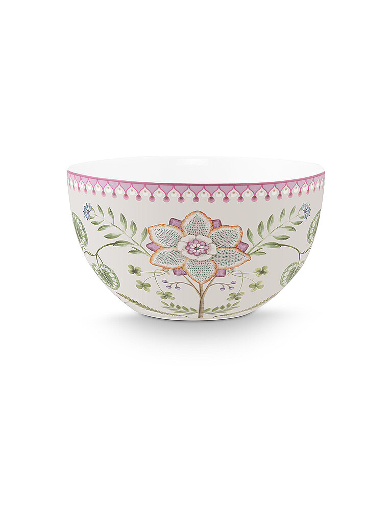 Bol LILY & LOTUS 18cm Blanc Cassé violet