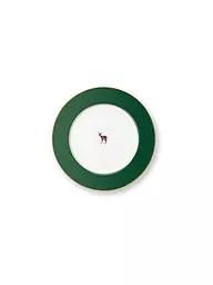 PIP STUDIO | Assiette à dessert 21cm LOVE BIRDS Vert foncé | Vert foncé