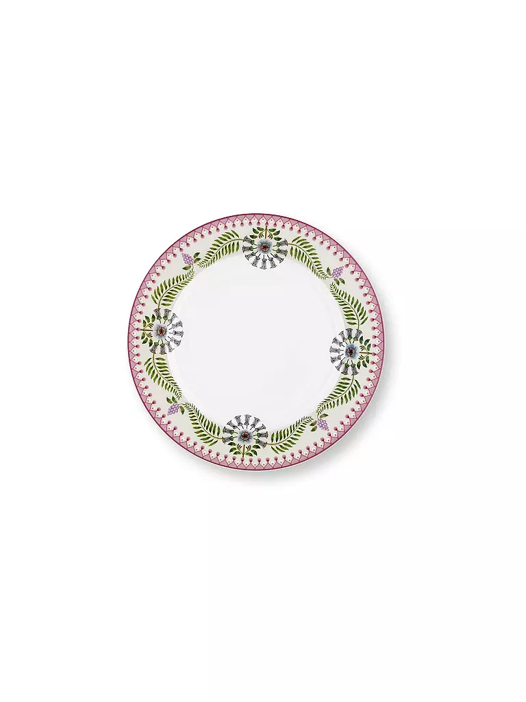 PIP STUDIO | Assiette à petit-déjeuner grande LILY & LOTUS 23cm Blanc cassé | lila