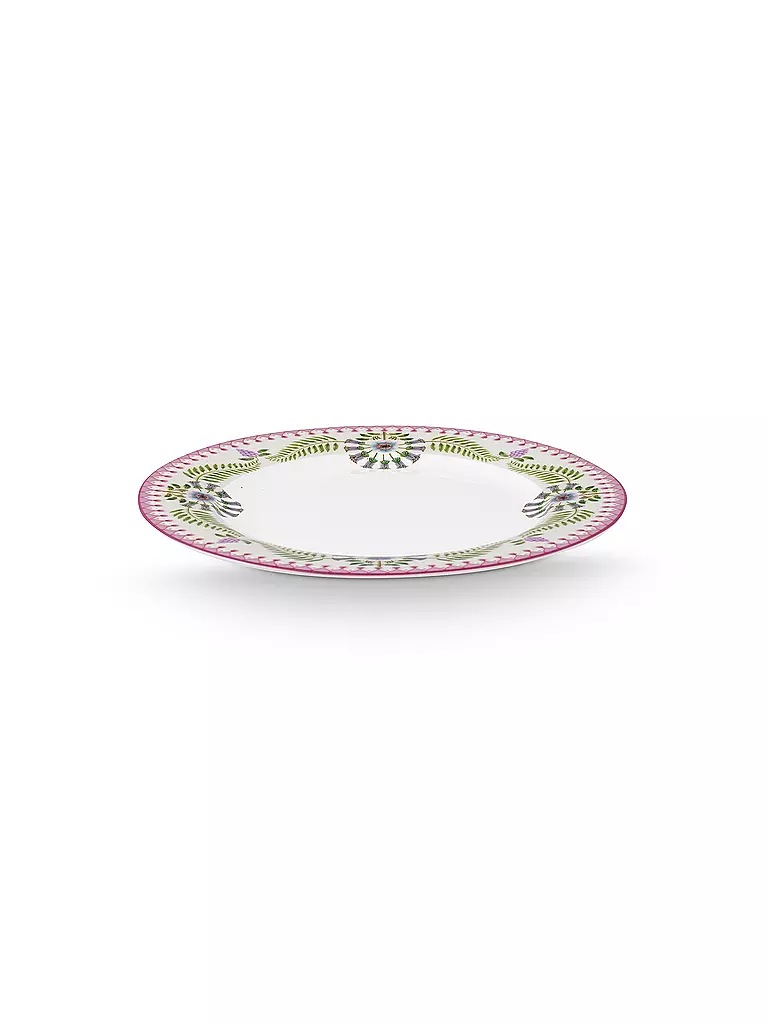 PIP STUDIO | Assiette à petit-déjeuner grande LILY & LOTUS 23cm Blanc cassé | lila