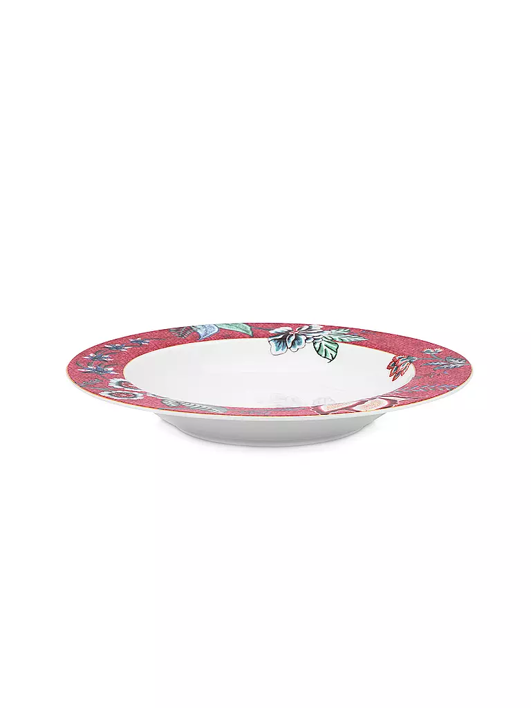 PIP STUDIO | Assiette à soupe 21,5 cm Flower Festival Rose Foncé | beere