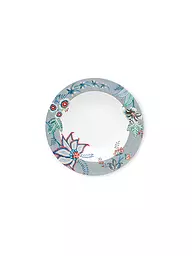 PIP STUDIO | Assiette à soupe 21,5 cm Flower Festival Rose Foncé | Bleu clair