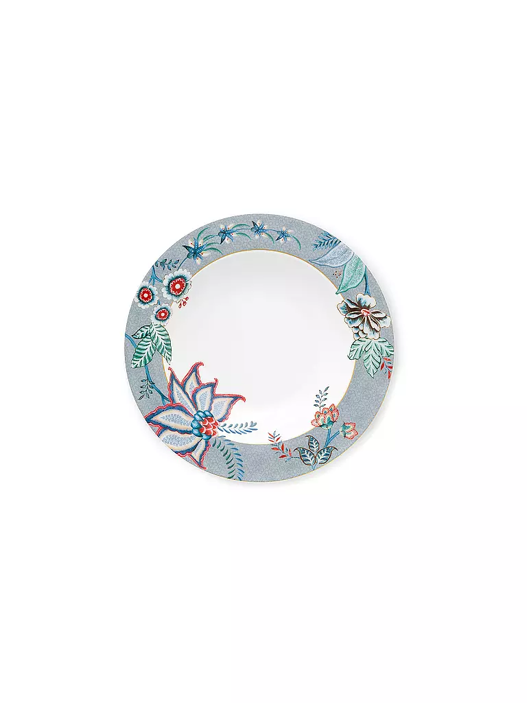 PIP STUDIO | Assiette à soupe 21,5cm FLOWER FESTIVAL Bleu clair | Bleu clair