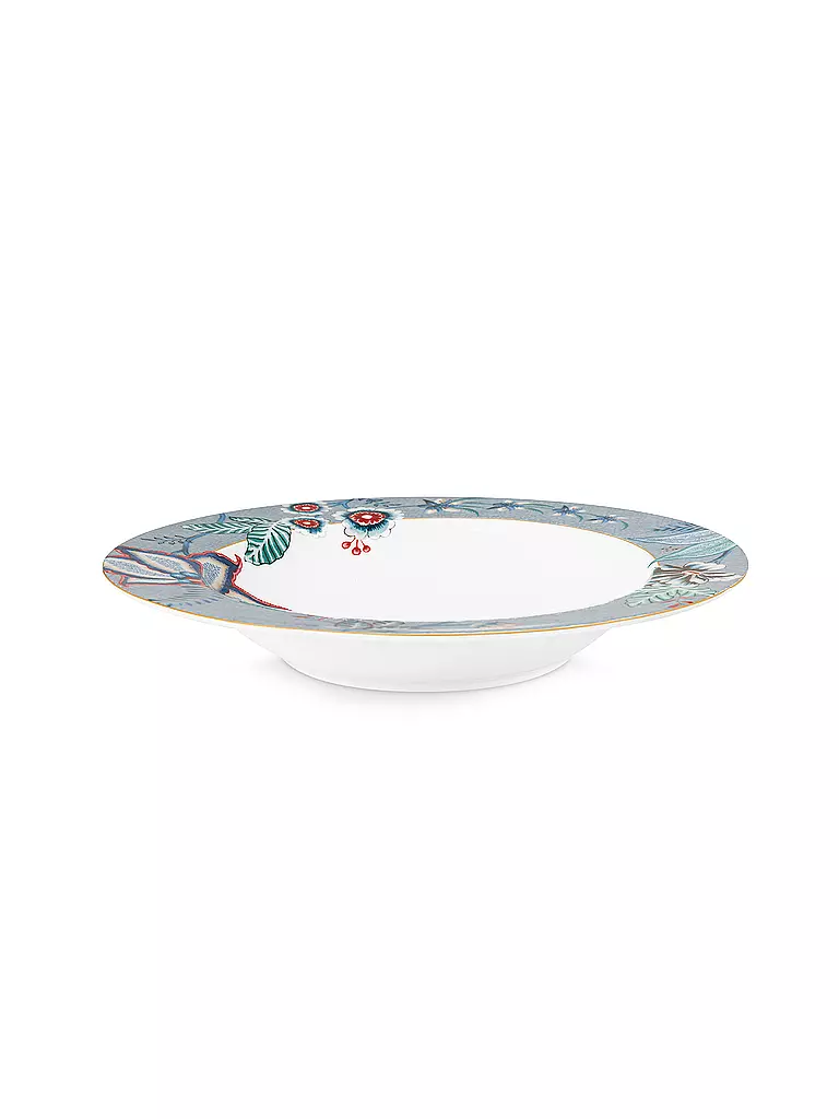 PIP STUDIO | Assiette à soupe 21,5cm FLOWER FESTIVAL Bleu clair | Bleu clair