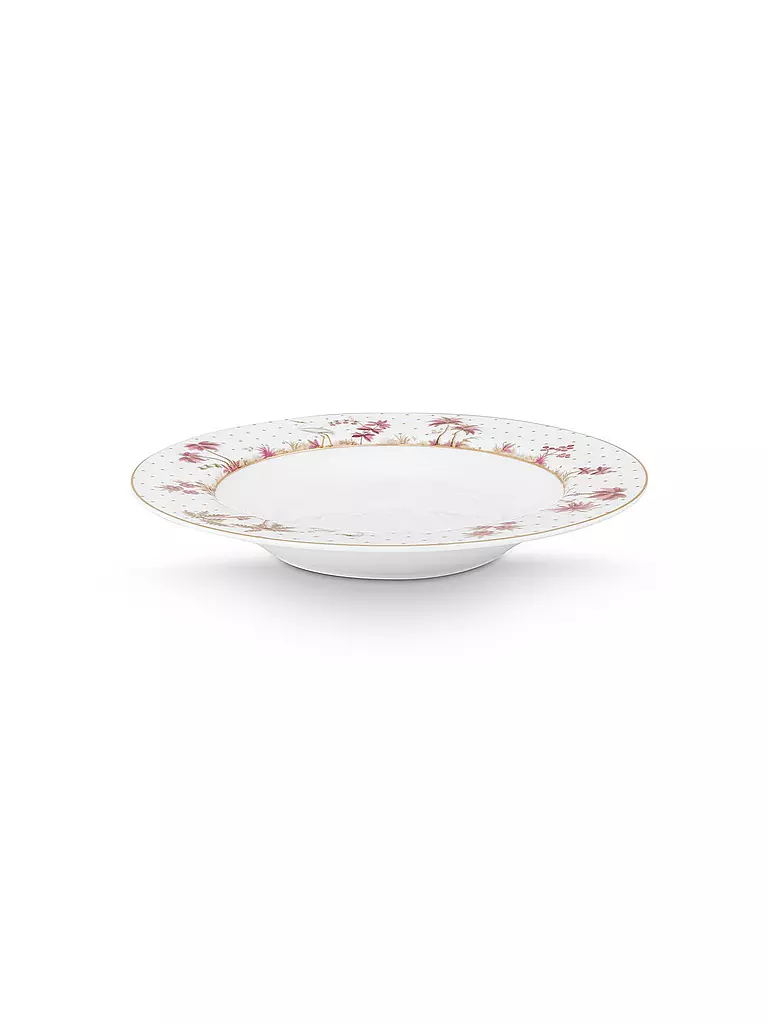 PIP STUDIO | Assiette à soupe 21,5cm JOLIE DOTS Or/Rose | 