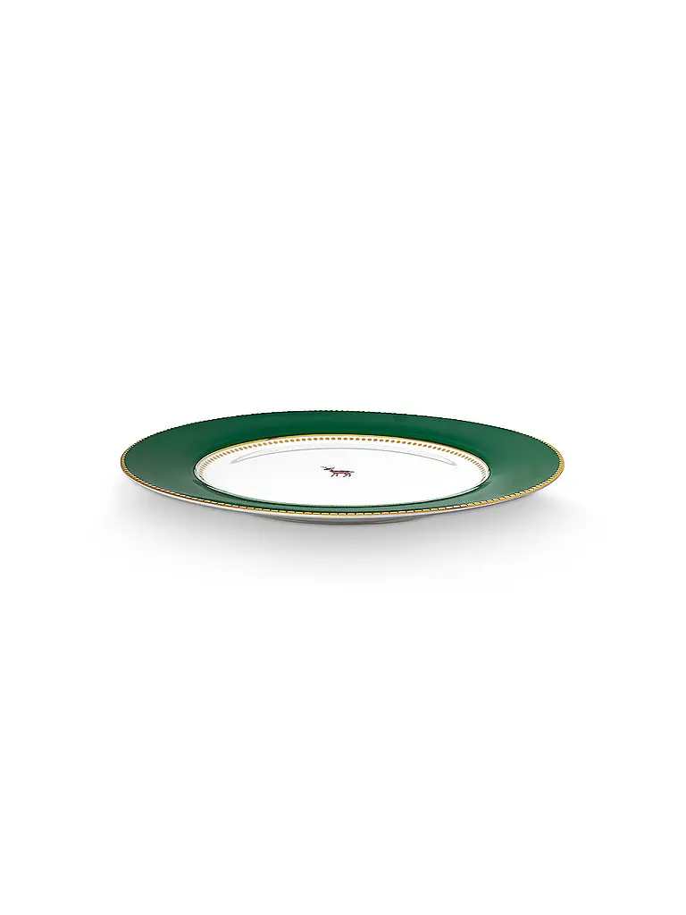 PIP STUDIO | Assiette plate 26,5cm LOVE BIRDS Vert foncé | 
