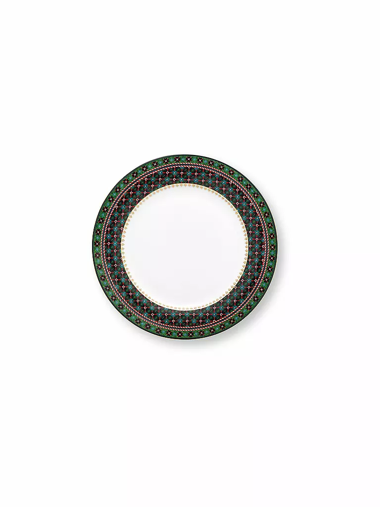 PIP STUDIO | Assiette plate BERRY BLUES 26,5cm Trèfle Vert | Vert foncé