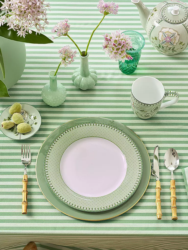 PIP STUDIO | Assiette plate LILY & LOTUS 26,5cm Tiles Light Gr | hellgrün