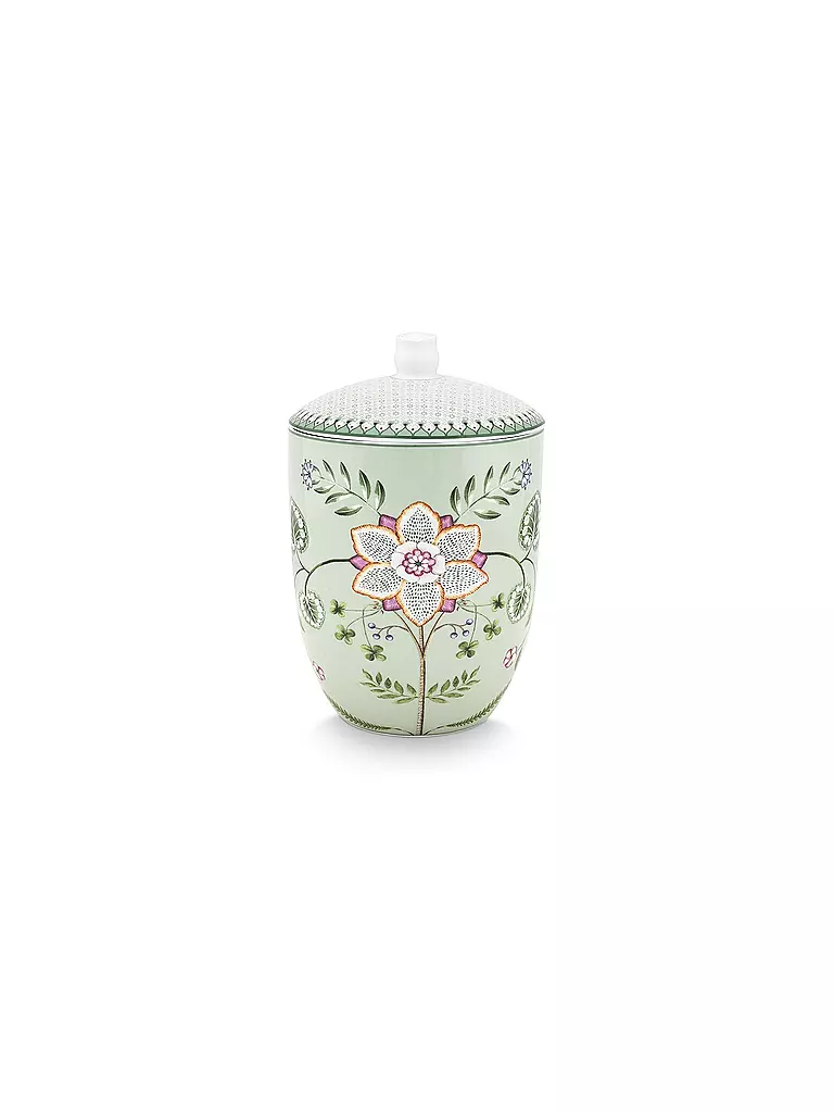 PIP STUDIO | Boîte avec couvercle LILY & LOTUS 1,5 l Vert clair | hellgrün
