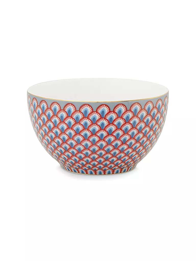 PIP STUDIO | Bol 9,5cm FLOWER FESTIVAL Rouge Bleu Clair | hellblau