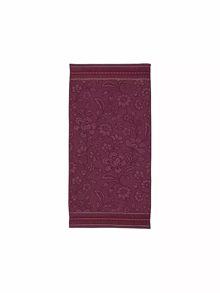 PIP STUDIO | Drap de douche JASMIN JACQUARD 70x140cm Rose foncé | beere