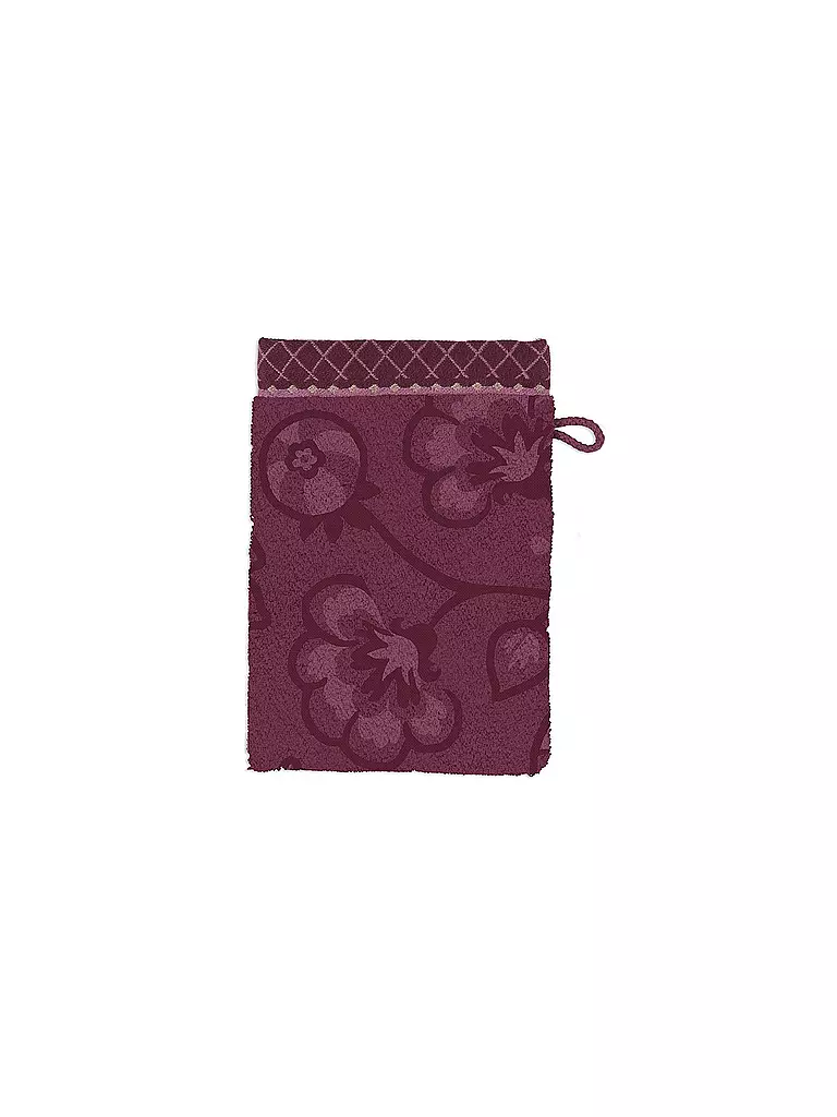 PIP STUDIO | Gant de toilette JASMIN JACQUARD 16x22cm Rose foncé | Baie