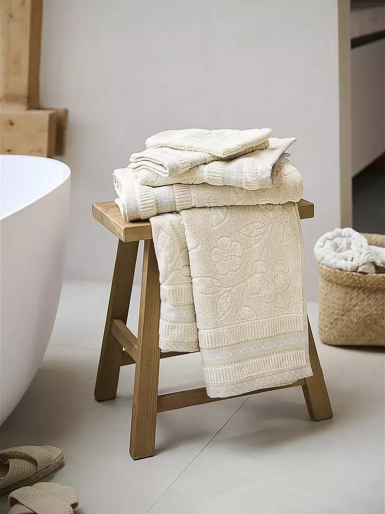 PIP STUDIO | Gant de toilette JASMIN JACQUARD 16x22cm Sable | Beige