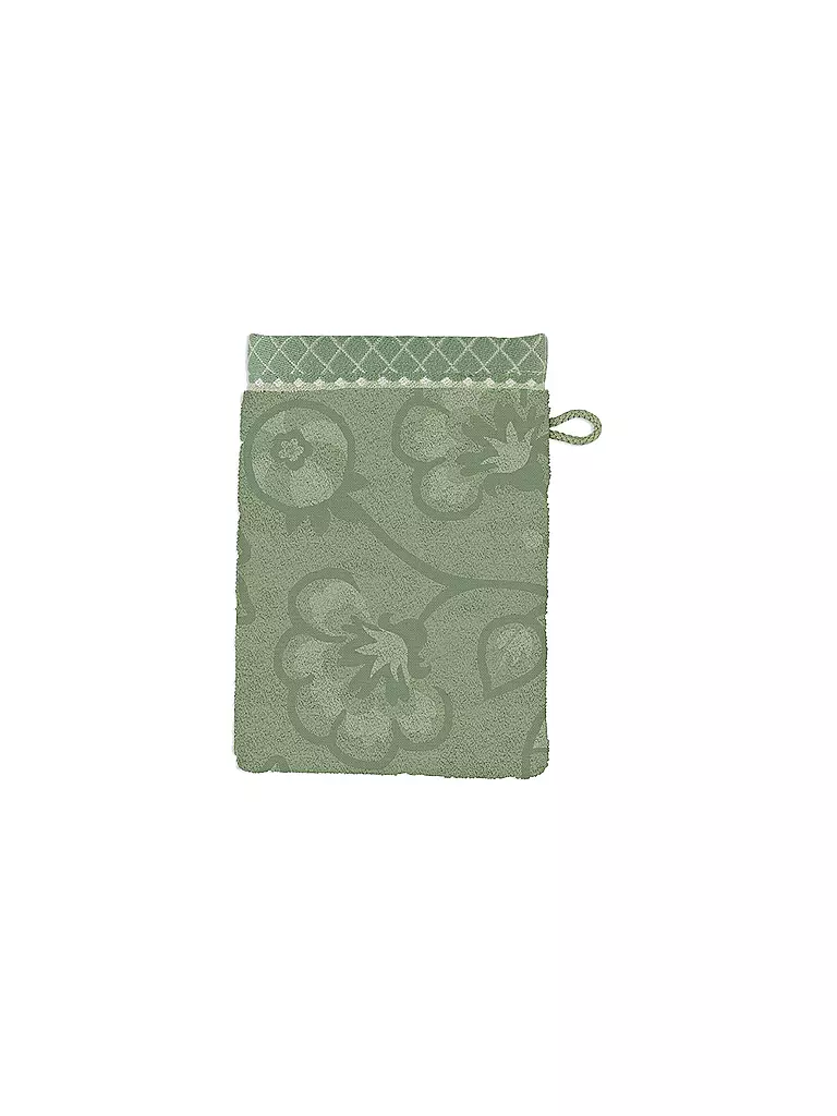 PIP STUDIO | Gant de toilette JASMIN JACQUARD 16x22cm Vert | Vert