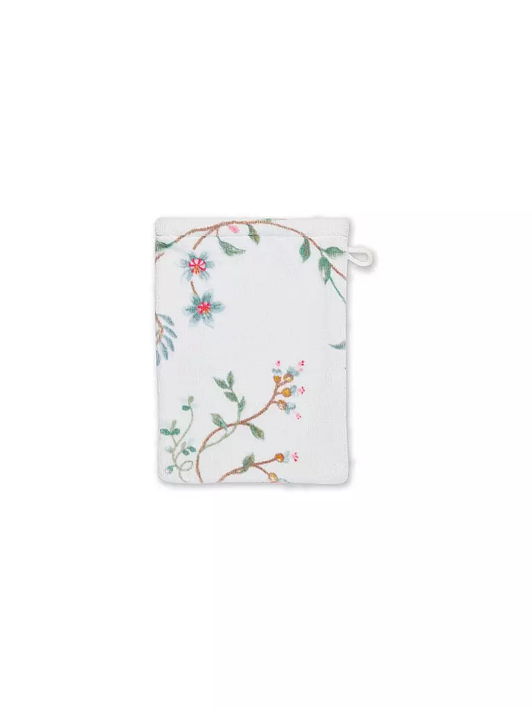PIP STUDIO | Gant de toilette LES FLEURS 16x22cm Blanc | Blanc
