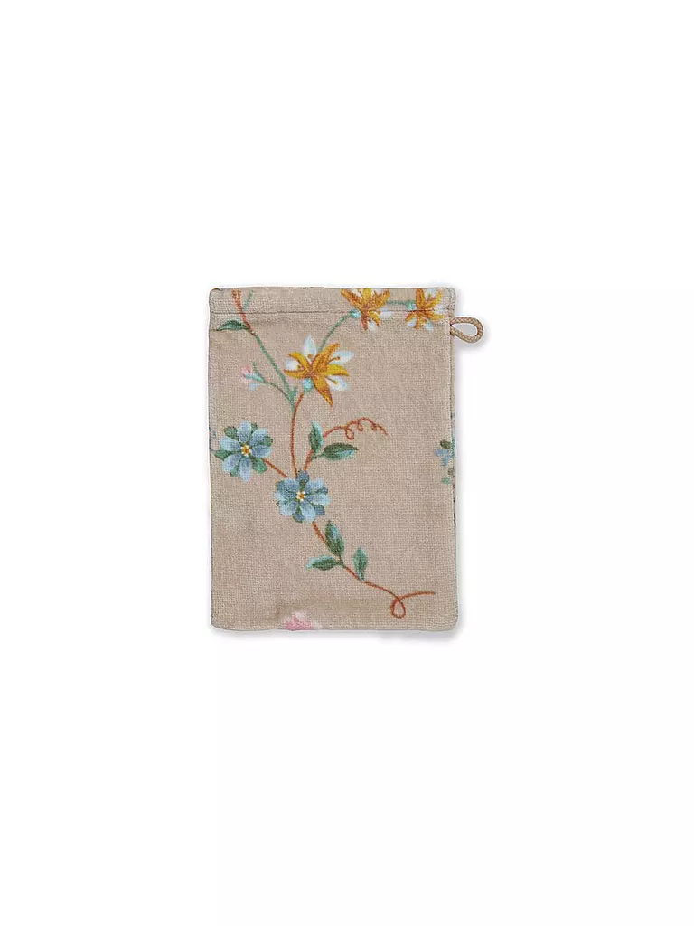 PIP STUDIO | Gant de toilette LES FLEURS 16x22cm Kaki | hellbraun