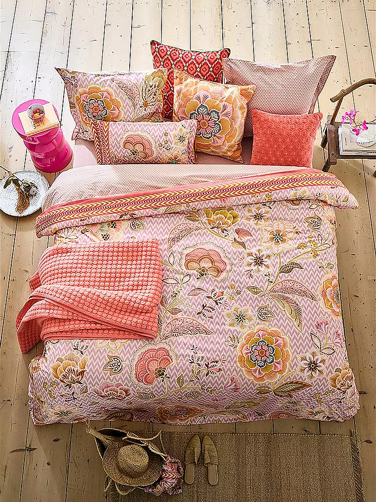 PIP STUDIO | Housse de couette en percale HAKUNA 70x90cm / 140x200cm Rose | Rose