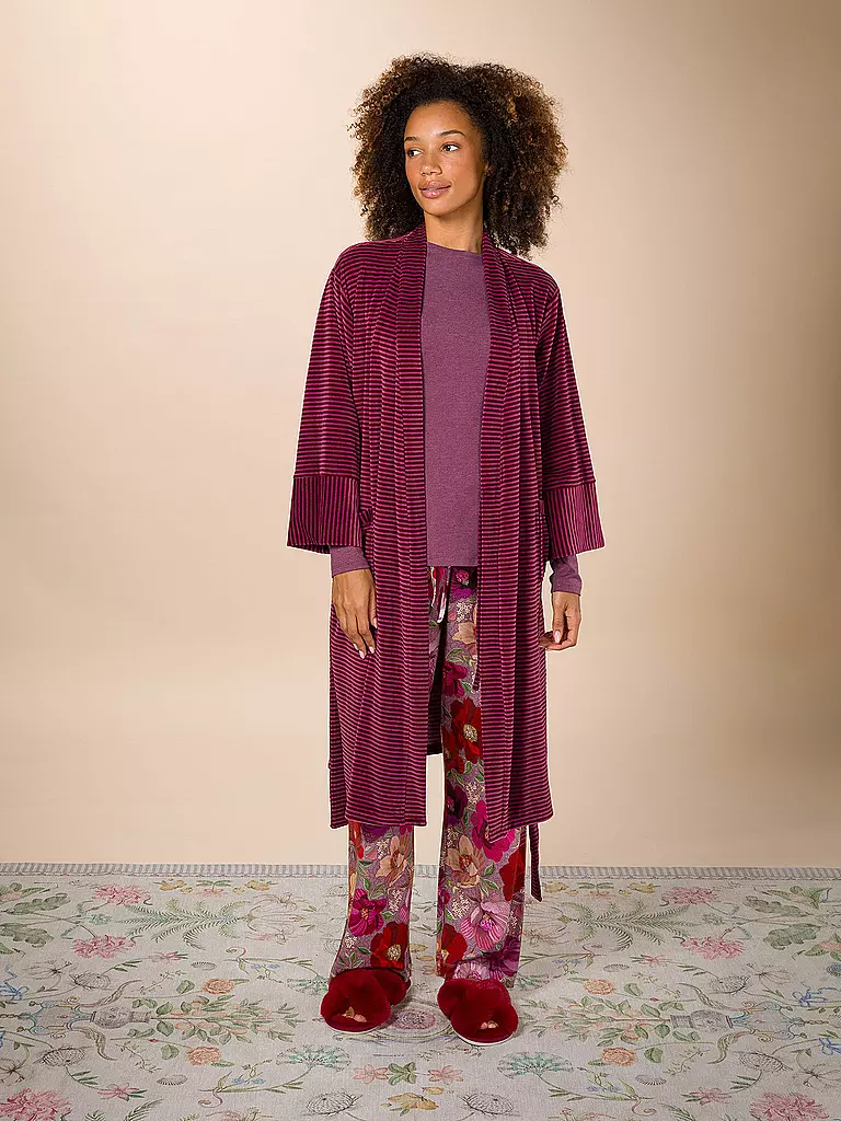 PIP STUDIO | Morgenmantel NAOMI VELVET LITTLE SUMO STRIPE | Baie