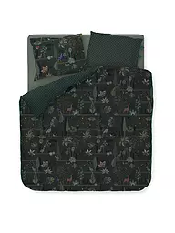 PIP STUDIO | Parure de lit en percale ALBERI 2x 70x90cm/200x200cm Vert foncé | Vert foncé
