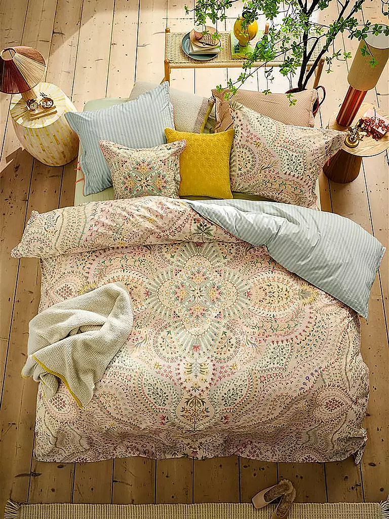 PIP STUDIO | Parure de lit en percale ALFOMBRA 70x90cm/140x200cm Sable | Beige