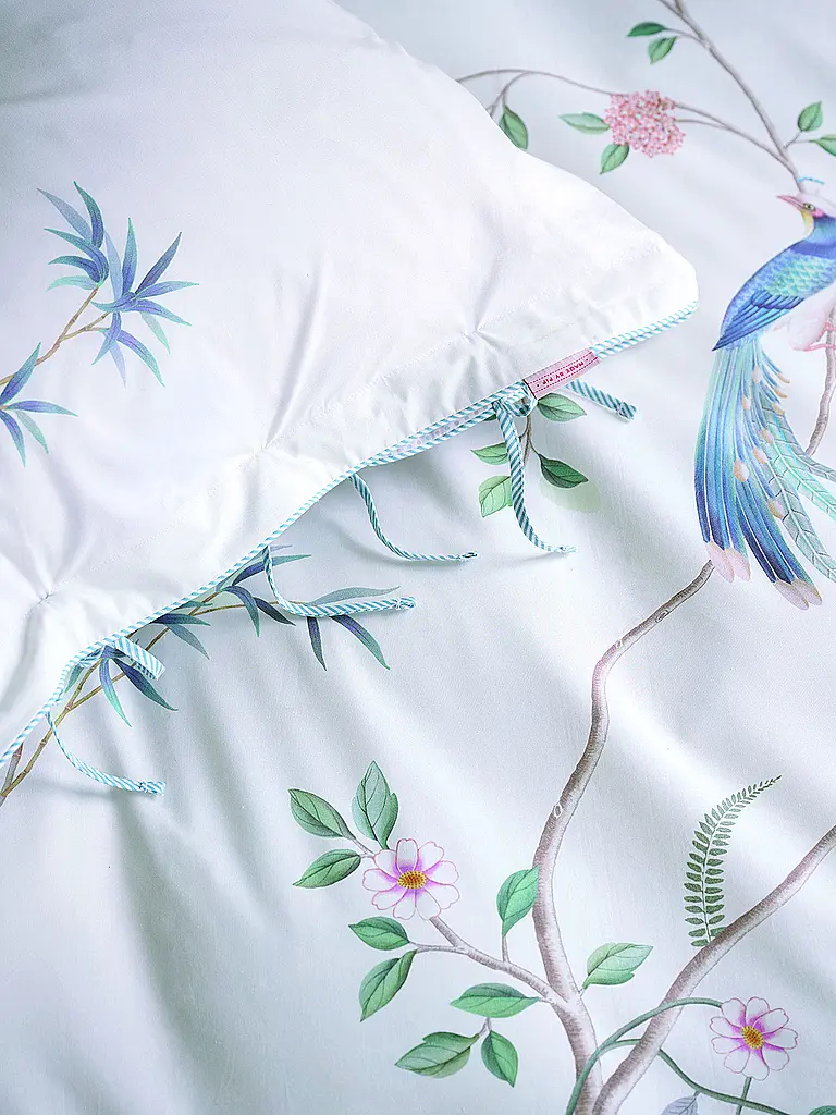 PIP STUDIO | Parure de lit en percale BAMBOO BLOSSOM 70x90cm/140x200cm Blanc | Blanc