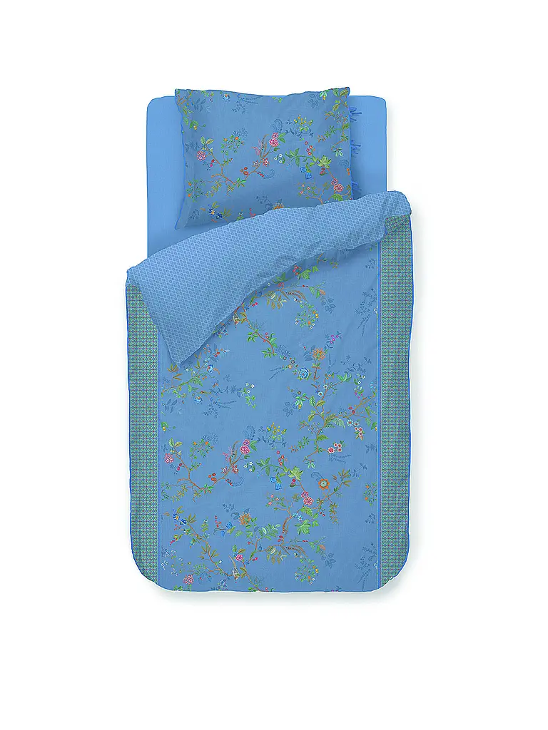 PIP STUDIO | Parure de lit en percale BUSTANI 70x90cm/140x200cm Blue | hellblau