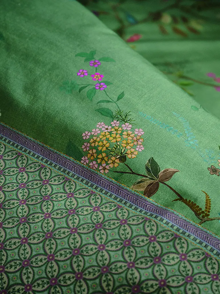 PIP STUDIO | Parure de lit en percale BUSTANI 70x90cm/140x200cm Vert | dunkelgrün