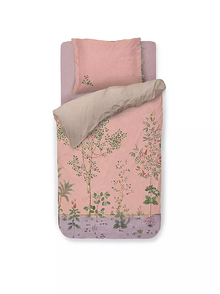 PIP STUDIO | Parure de lit en percale FATA MORGANA 70x90cm/140x200cm Rose | Rose